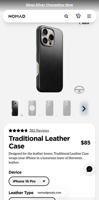 Funda Nomad Piel iPhone 16 Pro