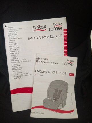 Silla Coche Romer Britax Evolva 1-2-3