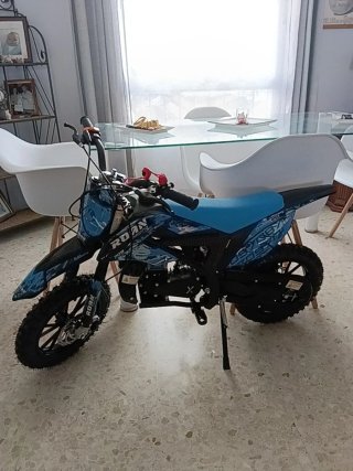 Roan 49cc Motocross Azul/Negro Nueva a estrenar.