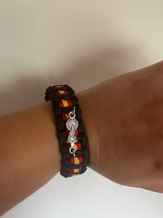 Pulsera Virgen del Pilar negra