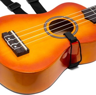 TIGER STP80-BK Correa de ukelele negra ajustable