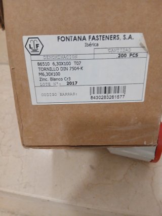 200 tornillos autotaladrantes 100mm