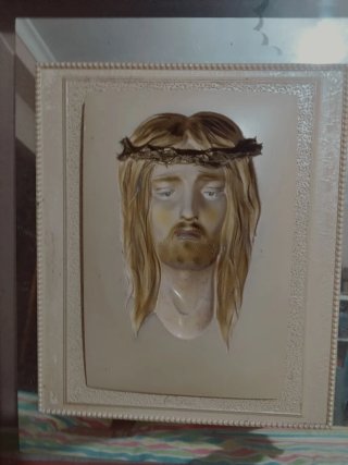 Cuadro Jesús en relieve religioso
