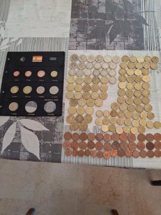 Lote monedas euro y coleccionables