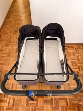 Carro gemelar Baby Monsters Easy Twin + 2 capazos