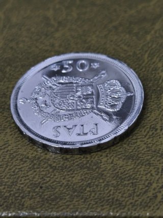 Moneda Carlos III Rey de España 1975