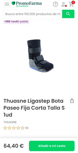 Bota ortopèdica Thuasne talla S, de 35 a 39