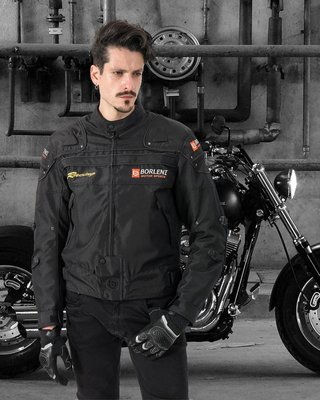 BORLENI Chaqueta de moto a prueba de viento Talla-L