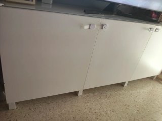 Aparador blanco de madera