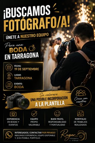 BUSCAMOS FOTÓGRAFO/A – TARRAGONA