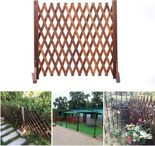 uyoyous Enrejado de madera extensible hasta 160 cm, 2 unidades, plegable