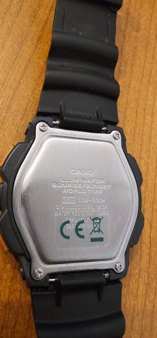 Casio SGW-500H Reloj Negro
