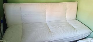 Regalo Sofá Cama Click-Clack Blanco Piel Sintética
