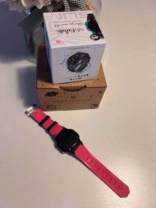 Reloj SaveFamily Slim 4G Negro/Rosa