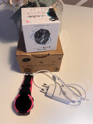 Reloj SaveFamily Slim 4G Negro/Rosa