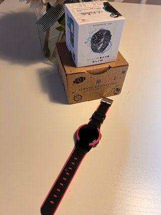 Reloj SaveFamily Slim 4G Negro/Rosa