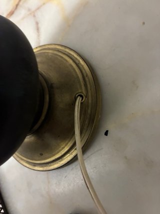 Lámpara de mesa antigua eléctrica (13)