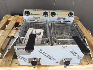 FREIDORA ELÉCTRICA 10+10 LT/AM