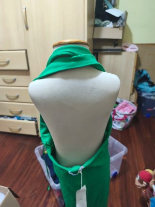 Vestido Verde Escotado Zara