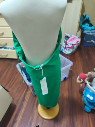 Vestido Verde Escotado Zara