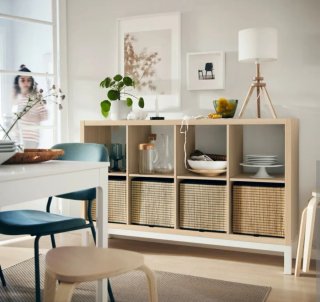 Estructura KALLAX IKEA Blanco 146x39x18 cm