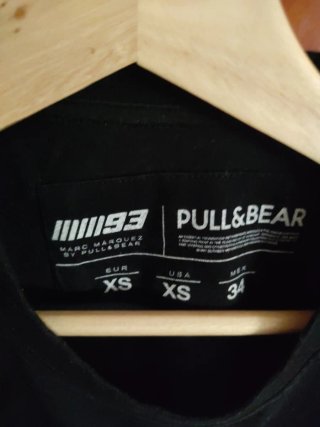 Camiseta Pull&Bear Negra Manga Corta