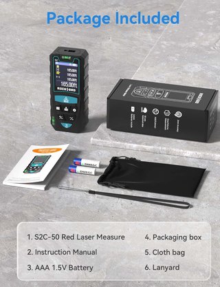 Medidor Láser 50M Pantalla HD IPS Nuevo