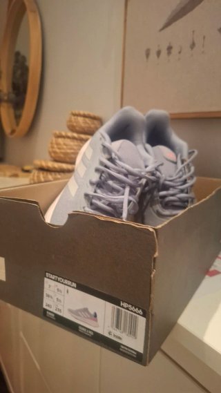 Zapatillas Adidas Gris y Rosa Talla 38