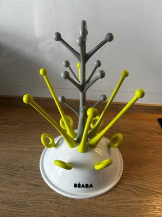 Escurre biberones BEABA gris y amarillo