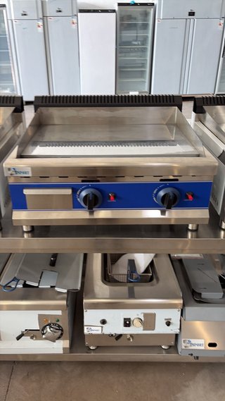Plancha de cocina industrial a gas
