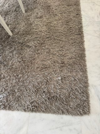 Alfombra pelo largo gris 2x3m