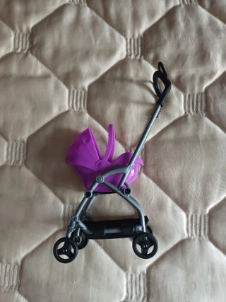 Cochecito Muñeca Barbie Morado