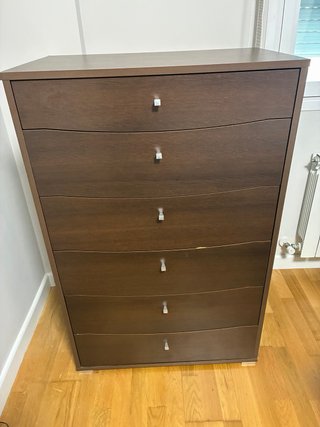 Armario 6 cajones madera