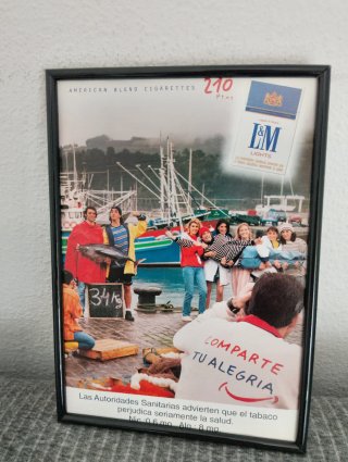 Anuncio Vintage L&M Cigarettes con Marco