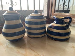 Conjunto decorativo de cerámica