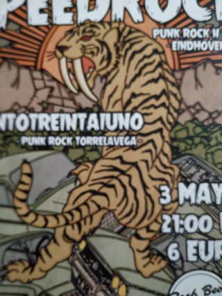 Cartel concierto Peter Pan Speedrock