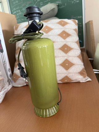 Lámpara de cerámica verde