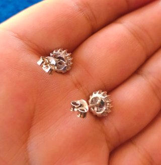 Pendientes Topacio Místico ,plata de ley