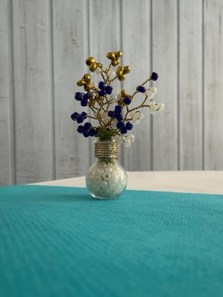 Imán nevera bombilla flores