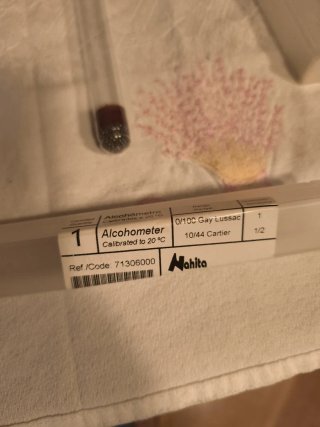 Alcohómetro Nahita 0-100 Gay Lussac