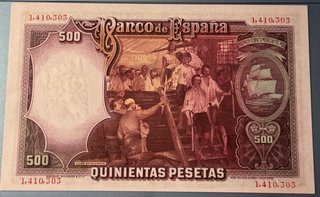 500 Pesetas España 1931 Banco de España