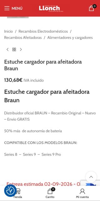 Estuche de carga Braun PowerCase gris