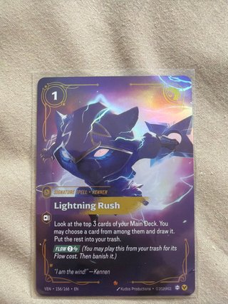 Carta Lightning Rush Kennen Signature Spell