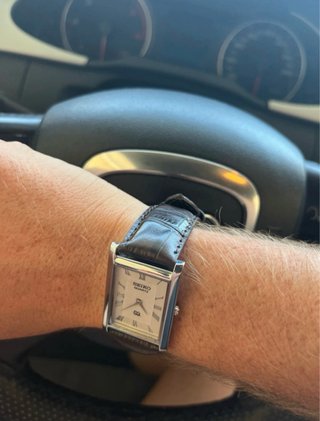 Seiko Tank Acero Cuarzo Rectangular