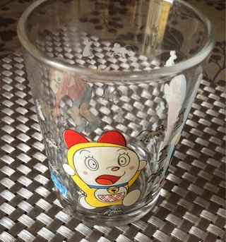 Vaso cristal Doraemon con ratones