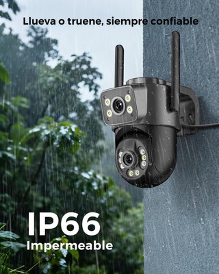Cámara Vigilancia IP 2K WiFi Exterior PTZ Nueva