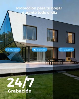 Cámara Vigilancia IP 2K WiFi Exterior PTZ Nueva
