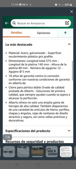 Cierre de seguridad para puertas de madera