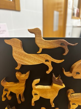 Imán de madera personalizado