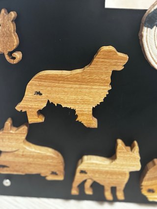 Imán de madera personalizado